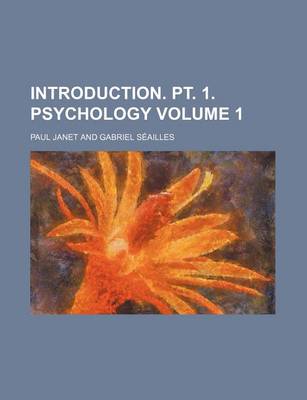 Book cover for Introduction. PT. 1. Psychology Volume 1