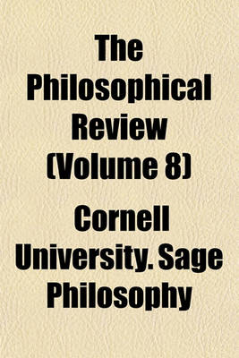 Book cover for The Philosophical Review Volume 23