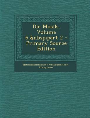 Book cover for Die Musik, Volume 6, Part 2