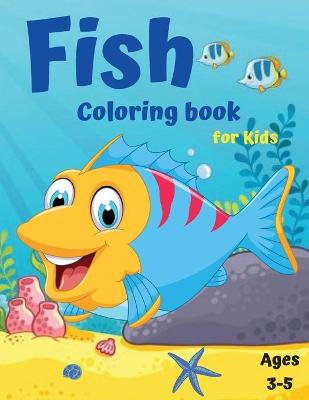 Book cover for Fish Coloring Book for Kids