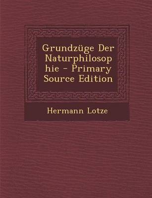 Book cover for Grundzuge Der Naturphilosophie