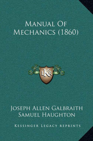 Cover of Manual of Mechanics (1860)