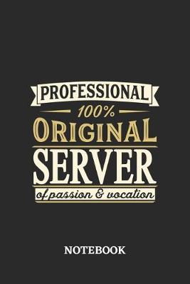 Book cover for Professional Original Server Notebook of Passion and Vocation