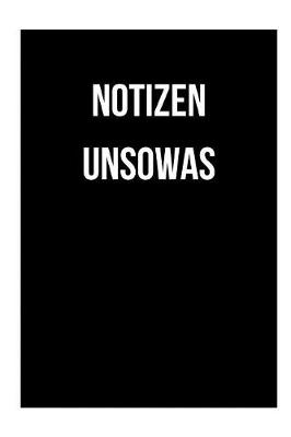 Book cover for Notizen Unsowas