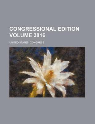 Book cover for Congressional Edition Volume 3816