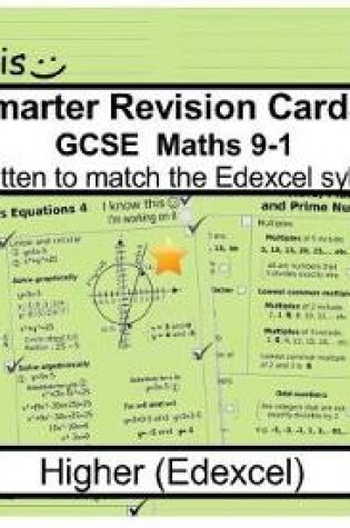 Cover of Smarter Revision Cards Book - GCSE Maths 9-1 Higher (Edexcel)