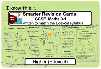 Book cover for Smarter Revision Cards Book - GCSE Maths 9-1 Higher (Edexcel)