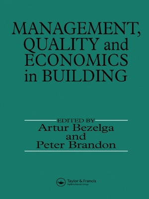 Book cover for Management, Quality and Economics in Building