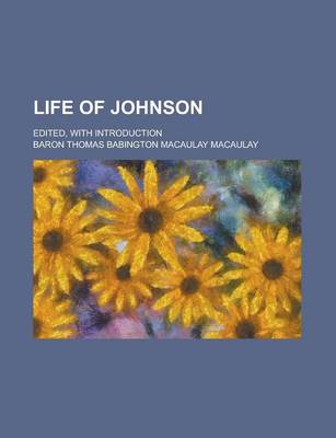 Book cover for Life of Johnson; Edited, with Introduction