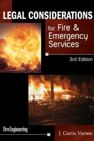 Cover of Legal Considerations for Fire & Emergency Services