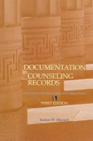 Cover of Documentation in Counseling Records