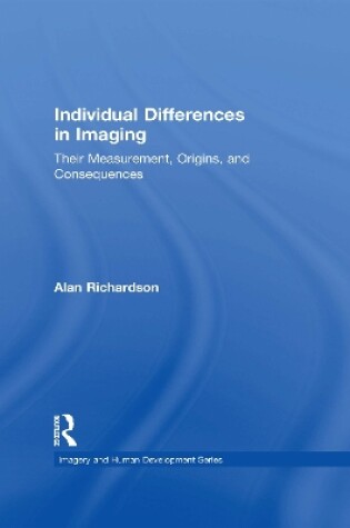 Cover of Individual Differences in Imaging