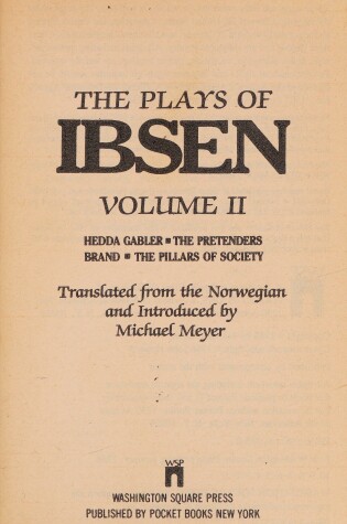 Cover of Plays Ibsen 2