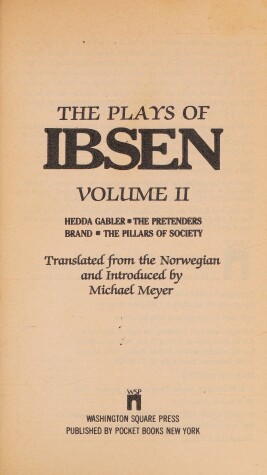 Book cover for Plays Ibsen 2