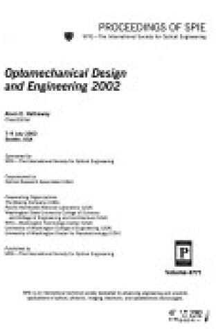 Cover of Optomechanical Design and Engineering 2002 (Proceedings of SPIE)