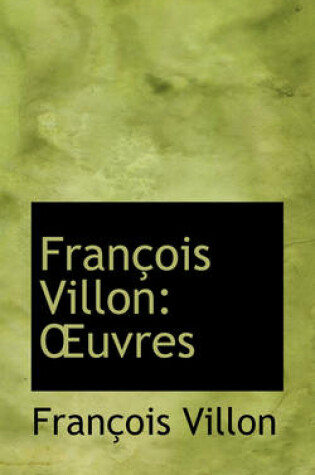 Cover of Francois Villon