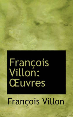 Book cover for Francois Villon