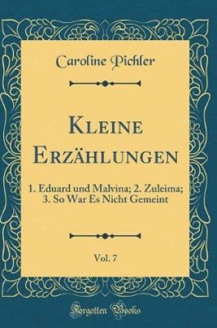 Cover of Kleine Erzahlungen, Vol. 7