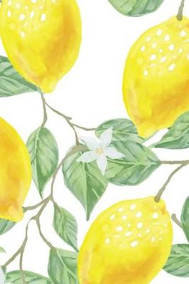 Book cover for Yellow Lemons in Watercolor Journal