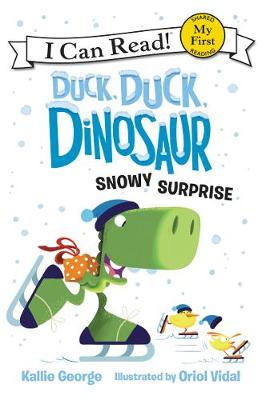 Book cover for Duck, Duck, Dinosaur: Snowy Surprise