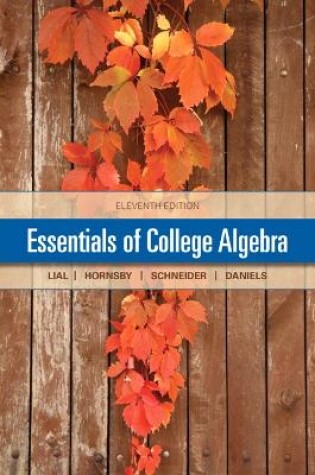 Cover of Essentials of College Algebra (Subscription)