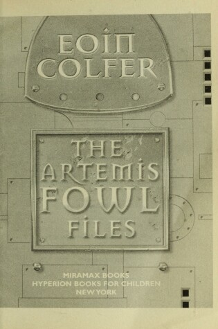 Cover of Artmis Fowl Files (Fall 2005 Edition)