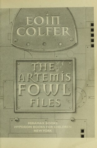 Book cover for Artmis Fowl Files (Fall 2005 Edition)