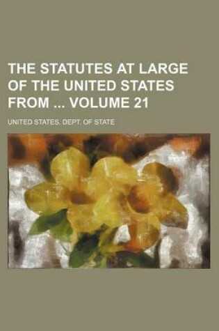 Cover of The Statutes at Large of the United States from Volume 21