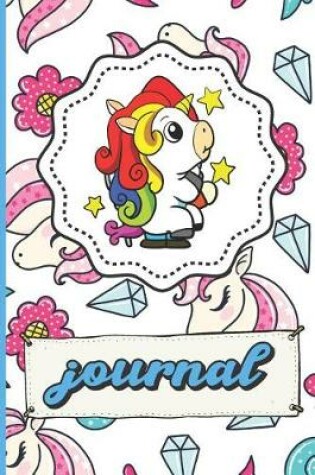 Cover of Magical Unicorns Diamonds Hearts And Flowers Journal