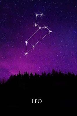Book cover for Leo Constellation Night Sky Astrology Symbol Zodiac Horoscope Journal