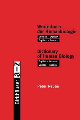 Cover of Wörterbuch Der Humanbiologie / Dictionary of Human Biology