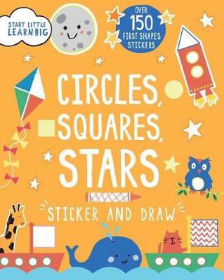 Book cover for Circles, Squares, Stars Sticker and Draw