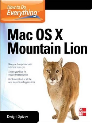 Book cover for How to Do Everything Mac OS X Mountain Lion