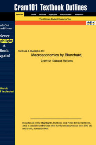 Cover of Studyguide for Macroeconomics by Blanchard, ISBN 9780130671004