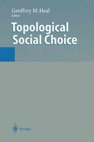 Cover of Topological Social Choice