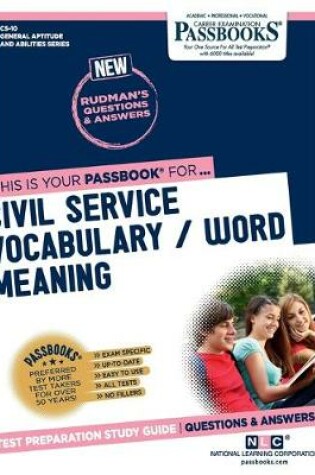 Cover of Civil Service Vocabulary / Word Meaning (CS-10)