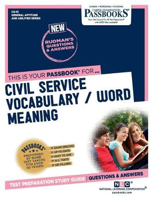 Book cover for Civil Service Vocabulary / Word Meaning (CS-10)