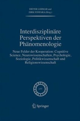 Cover of Interdisziplinare Perspektiven Der Phanomenologie