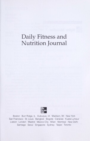 Book cover for Daily Fitness and Nutrition Journal