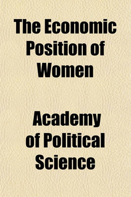 Cover of The Economic Position of Women