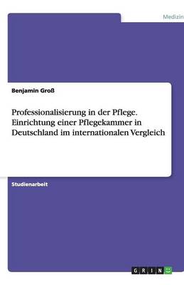 Cover of Professionalisierung in der Pflege. Einrichtung einer Pflegekammer in Deutschland im internationalen Vergleich