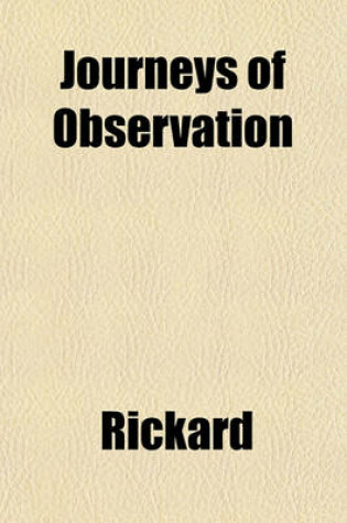 Cover of Journeys of Observation