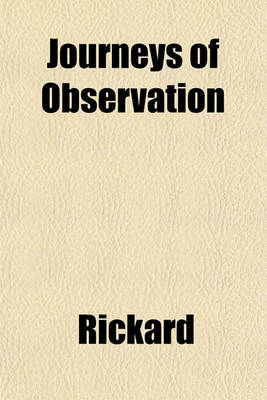 Book cover for Journeys of Observation