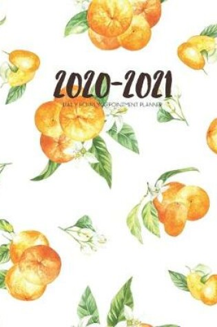 Cover of Daily Planner 2020-2021 Watercolor Oranges 15 Months Gratitude Hourly Appointment Calendar