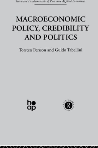 Cover of Macroeconomic Policy, Credibility and Politics