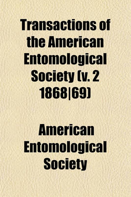 Book cover for Transactions of the American Entomological Society Volume 28