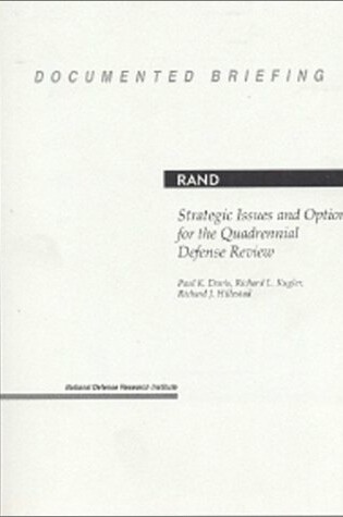 Cover of Strategic Issues and Options for the Quadrennial Defense Review