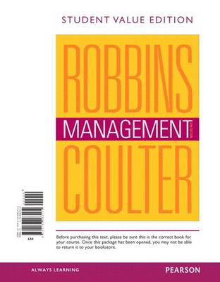 Book cover for Management, Student Value Edition Plus 2014 Mymanagementlab with Pearson Etext -- Access Card Package