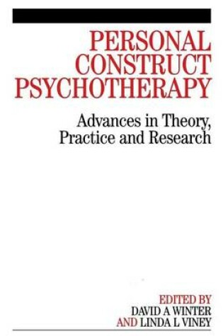 Cover of Personal Construct Psychotherapy