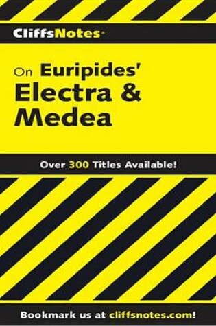 Cover of Cliffsnotes on Euripides' Electra & Medea